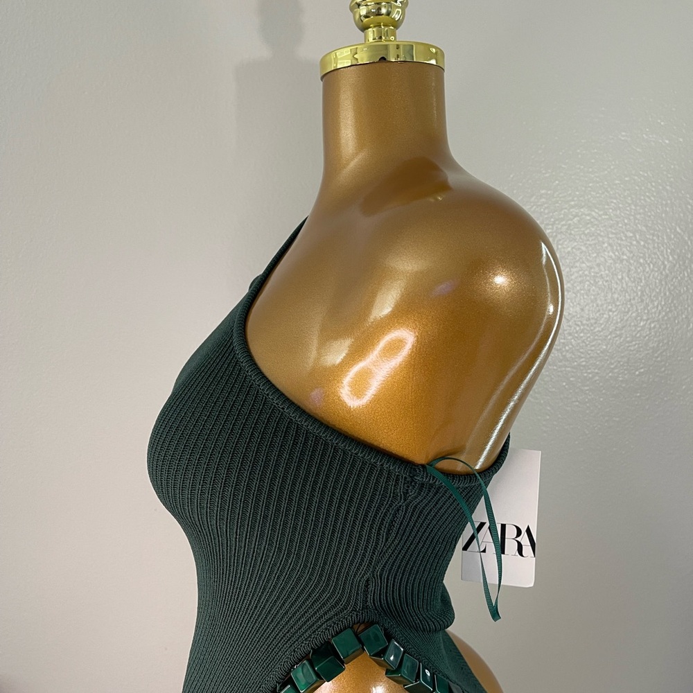 Zara Green Knit Dress
